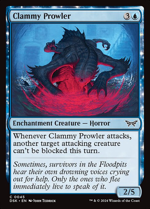 Clammy Prowler (45) [Duskmourn: House of Horror]