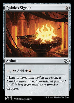 Rakdos Signet (265) [Outlaws of Thunder Junction Commander]
