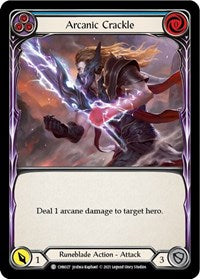 Arcanic Crackle (Blue) (CHN027) [Blitz Deck Monarch Chane]