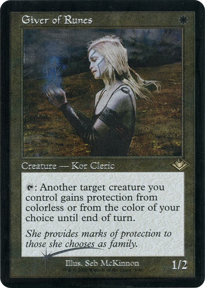 Giver of Runes (Retro Frame) (Foil Etched) (3) [Modern Horizons]