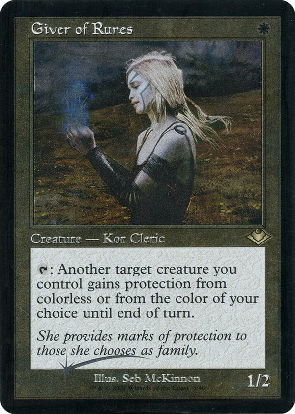 Giver of Runes (Retro Frame) (Foil Etched) (3) [Modern Horizons]