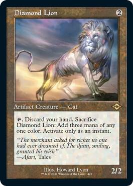 Diamond Lion (Retro Frame) (Foil Etched) (427) [Modern Horizons 2]