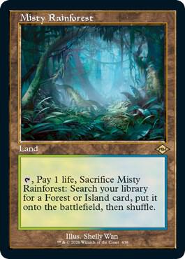 Misty Rainforest (Retro Frame) (Foil Etched) (438) [Modern Horizons 2]