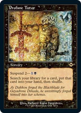 Profane Tutor (Retro Frame) (Foil Etched) (401) [Modern Horizons 2]