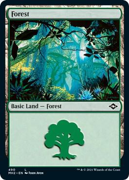 Forest (490) (Foil Etched) [Modern Horizons 2]