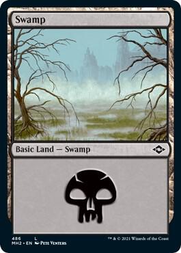 Swamp (486) (Foil Etched) [Modern Horizons 2]