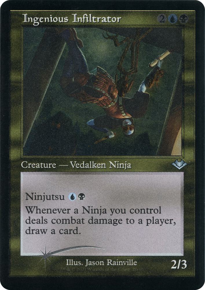 Ingenious Infiltrator (Retro Frame) (Foil Etched) (28) [Modern Horizons]
