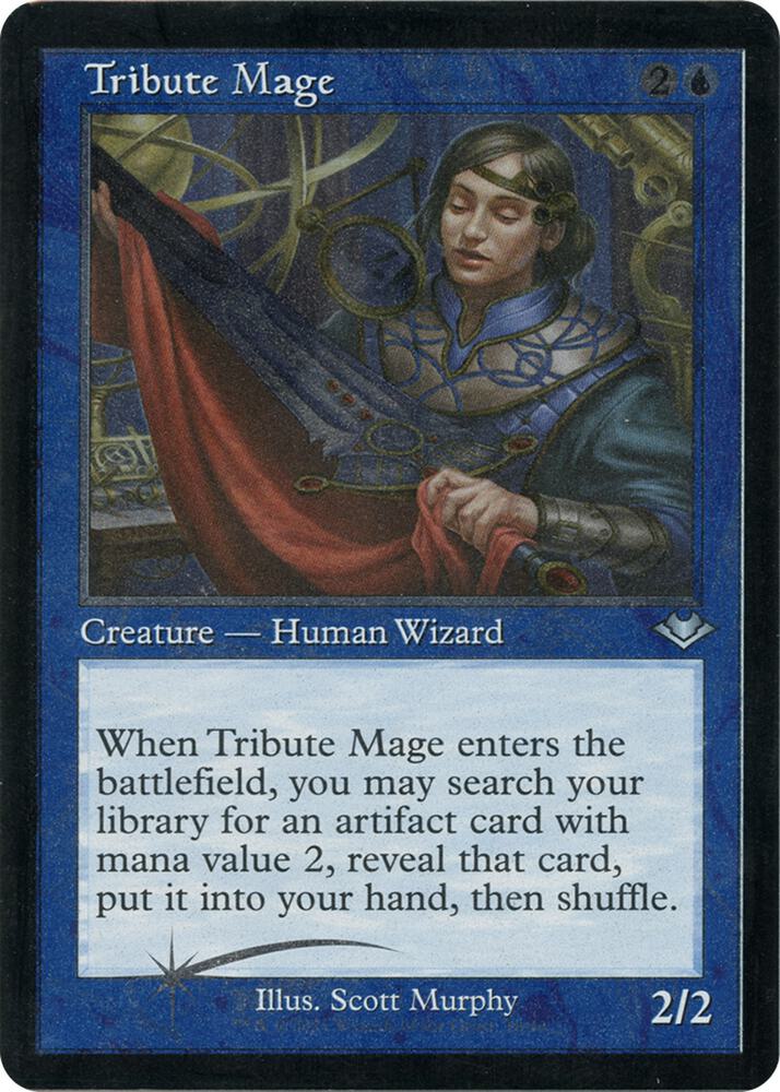 Tribute Mage (Retro Frame) (Foil Etched) (10) [Modern Horizons]