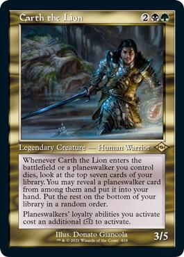 Carth the Lion (Retro Frame) (Foil Etched) (418) [Modern Horizons 2]