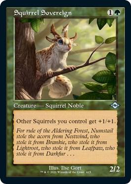 Squirrel Sovereign (Retro Frame) (Foil Etched) (415) [Modern Horizons 2]