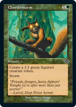 Chatterstorm (Retro Frame) (Foil Etched) (411) [Modern Horizons 2]