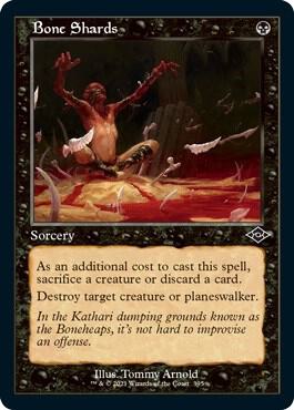 Bone Shards (Retro Frame) (Foil Etched) (395) [Modern Horizons 2]