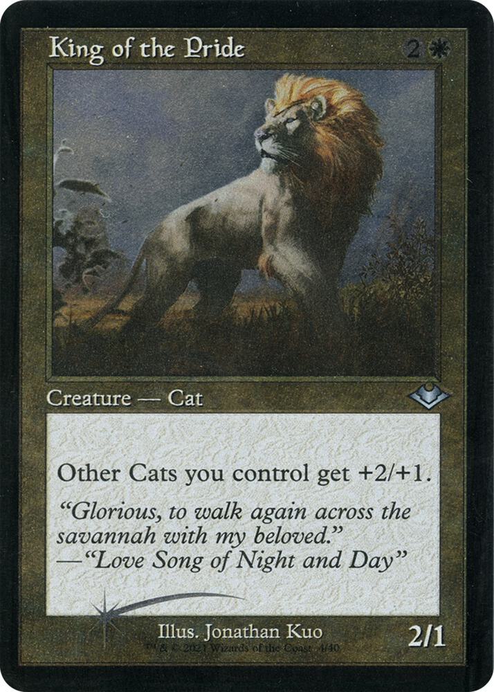King of the Pride (Retro Frame) (Foil Etched) (4) [Modern Horizons]