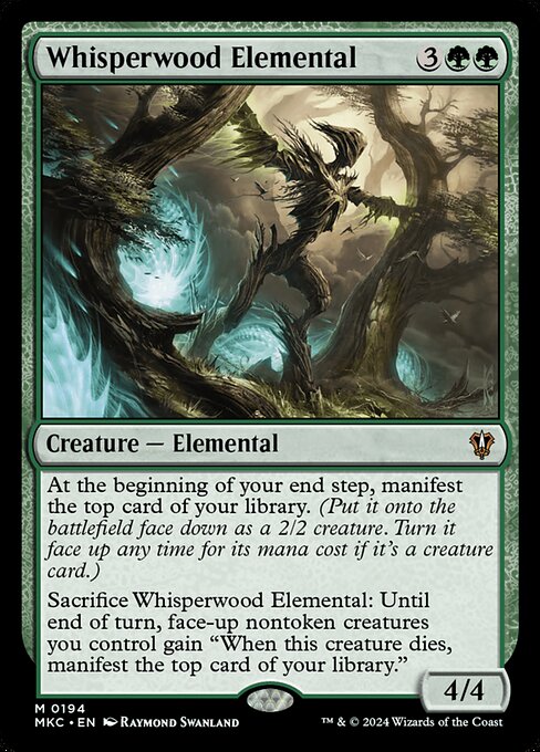 Whisperwood Elemental (194) [Murders at Karlov Manor Commander]