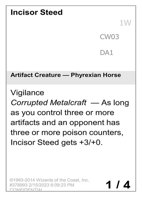 Incisor Steed (CW03) [Unknown Event]