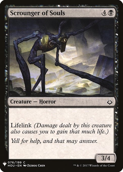 Scrounger of Souls (HOU-76) [The List]