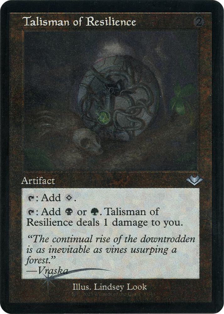 Talisman of Resilience (Retro Frame) (Foil Etched) (37) [Modern Horizons]