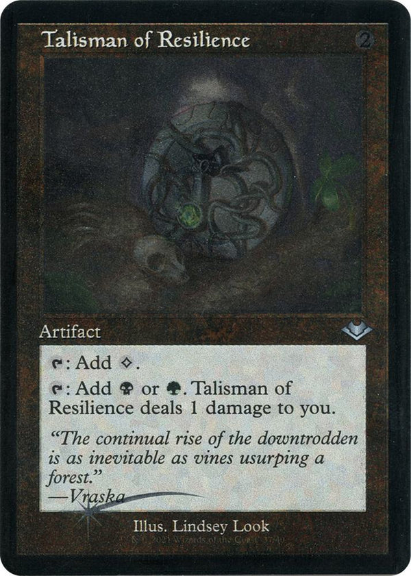 Talisman of Resilience (Retro Frame) (Foil Etched) (37) [Modern Horizons]