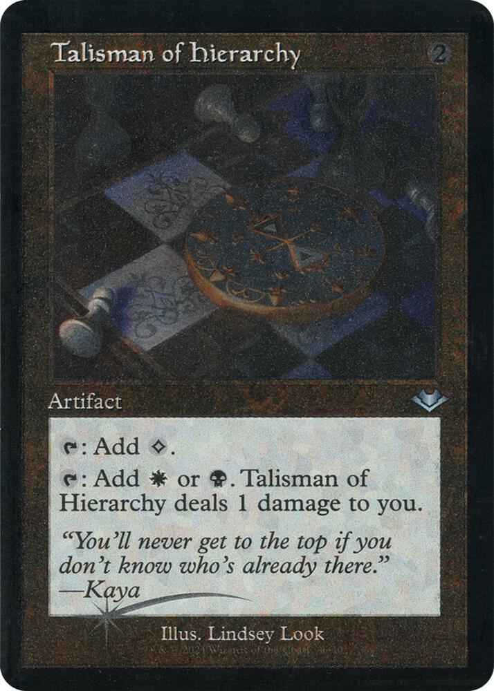 Talisman of Hierarchy (Retro Frame) (Foil Etched) (36) [Modern Horizons]