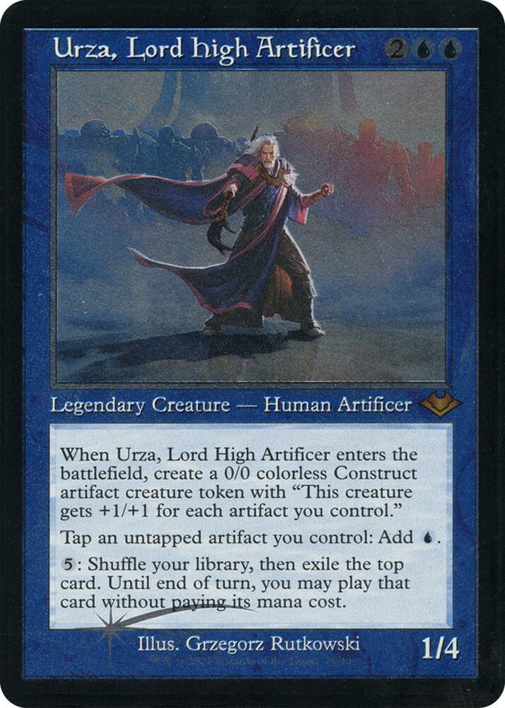 Urza, Lord High Artificer (Retro Frame) (Foil Etched) (11) [Modern Horizons]