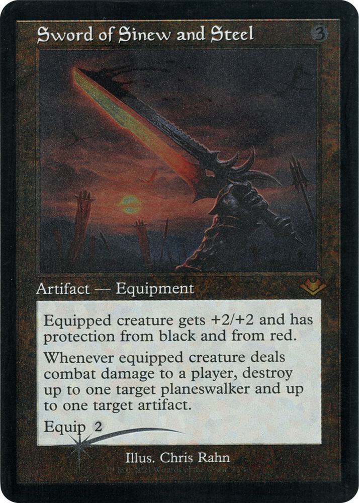 Sword of Sinew and Steel (Retro Frame) (Foil Etched) (31) [Modern Horizons]