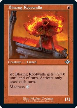 Blazing Rootwalla (Retro Frame) (Foil Etched) (404) [Modern Horizons 2]
