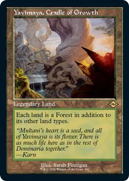 Yavimaya, Cradle of Growth (Retro Frame) (Foil Etched) (441) [Modern Horizons 2]
