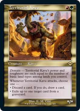 Territorial Kavu (Retro Frame) (Foil Etched) (425) [Modern Horizons 2]