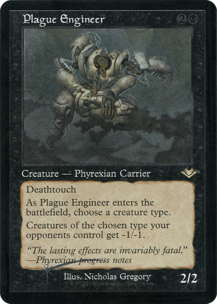 Plague Engineer (Retro Frame) (Foil Etched) (14) [Modern Horizons]