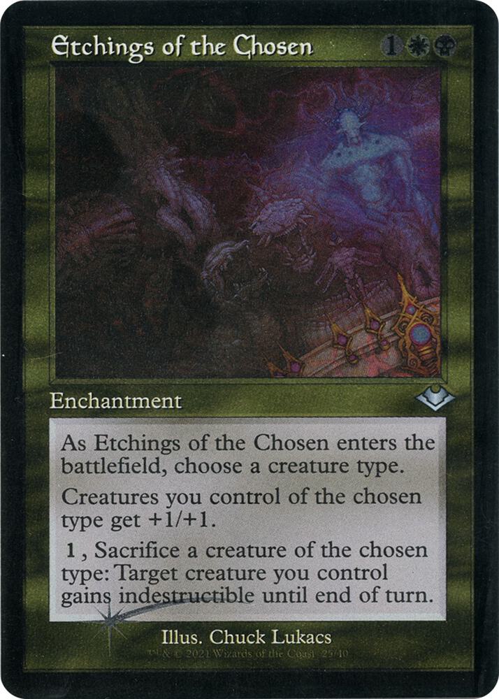 Etchings of the Chosen (Retro Frame) (Foil Etched) (25) [Modern Horizons]