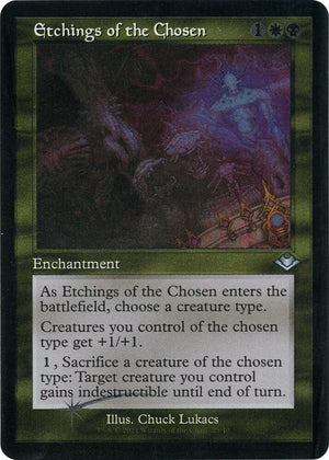 Etchings of the Chosen (Retro Frame) (Foil Etched) (25) [Modern Horizons]