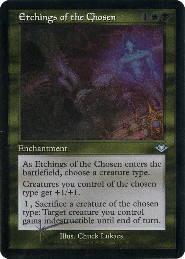 Etchings of the Chosen (Retro Frame) (Foil Etched) (25) [Modern Horizons]