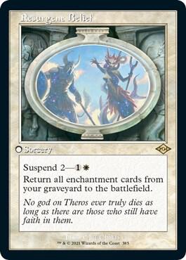 Resurgent Belief (Retro Frame) (Foil Etched) (385) [Modern Horizons 2]