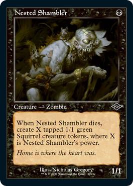 Nested Shambler (Retro Frame) (Foil Etched) (399) [Modern Horizons 2]