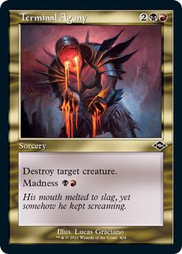 Terminal Agony (Retro Frame) (Foil Etched) (424) [Modern Horizons 2]