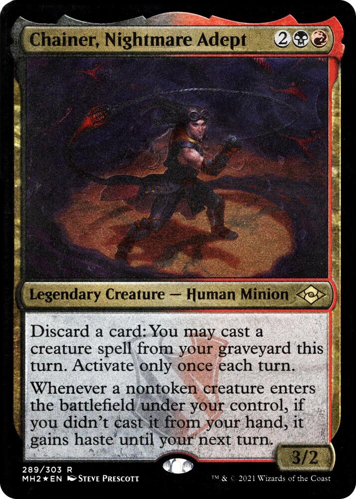 Chainer, Nightmare Adept (Foil Etched) (289) [Modern Horizons 2]