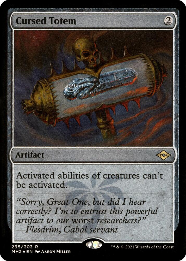 Cursed Totem (Foil Etched) (295) [Modern Horizons 2]