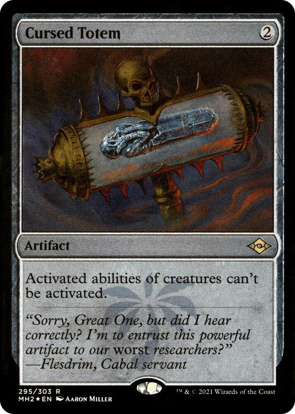 Cursed Totem (Foil Etched) (295) [Modern Horizons 2]