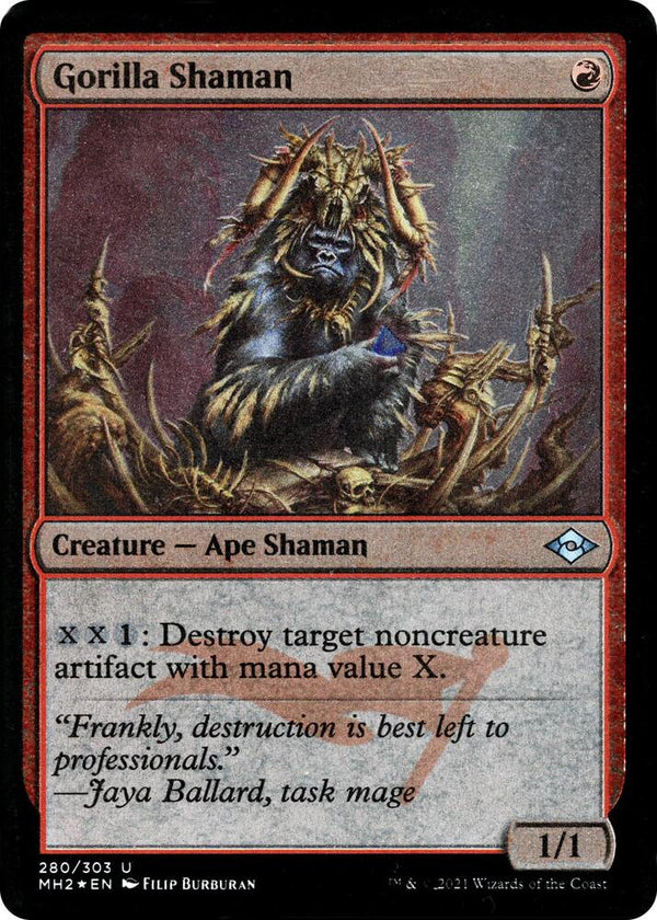 Gorilla Shaman (Foil Etched) (280) [Modern Horizons 2]