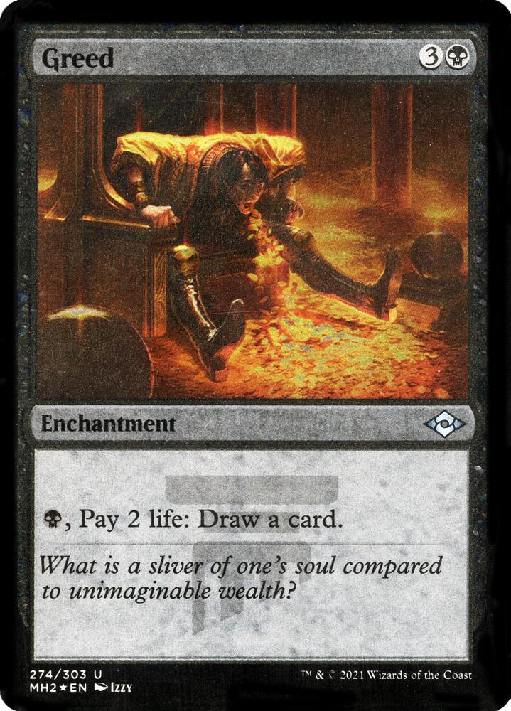 Greed (Foil Etched) (274) [Modern Horizons 2]