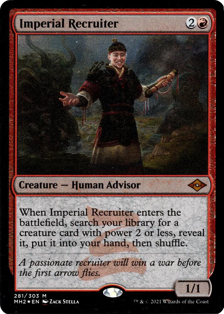 Imperial Recruiter (Foil Etched) (281) [Modern Horizons 2]