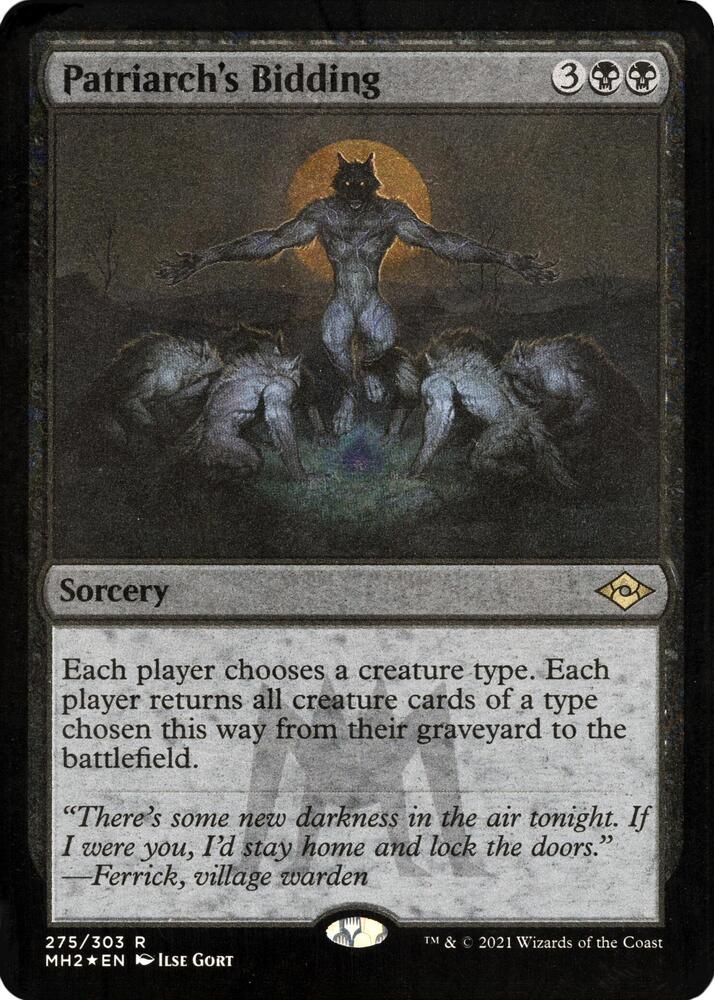 Patriarch's Bidding (Foil Etched) (275) [Modern Horizons 2]