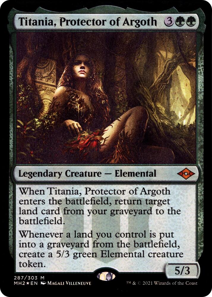 Titania, Protector of Argoth (Foil Etched) (287) [Modern Horizons 2]