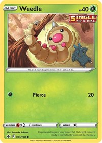 Weedle (001/198) [SWSH06 Chilling Reign]