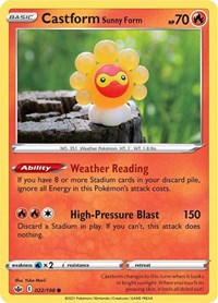 Castform Sunny Form (022/198) [SWSH06 Chilling Reign]