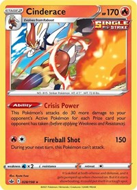Cinderace (028/198) [SWSH06 Chilling Reign]