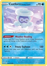 Castform Snowy Form (034/198) [SWSH06 Chilling Reign]
