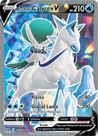 Ice Rider Calyrex V (Full Art) (163/198) [SWSH06 Chilling Reign]