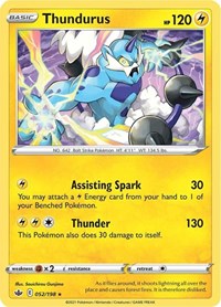 Thundurus (052/198) [SWSH06 Chilling Reign]