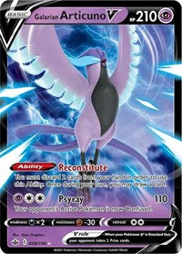 Galarian Articuno V (058/198) [SWSH06 Chilling Reign]